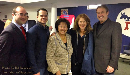 Congresswoman Nita Lowey surrounded by Rockland Democrats during her 2014 re-election campaign kickoff.