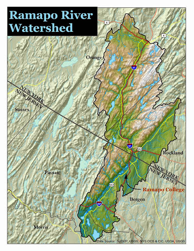 Watershed map
