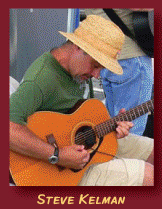 Steve Kelman plays at the last Suffern Farmers' Market of August.