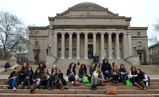 Suffern High School's yearbook staff traveled to Columbia University last spring to take part in workshops and the annual Columbia Scholastic Press Association convention. / Courtesy Ramapo Central Schools