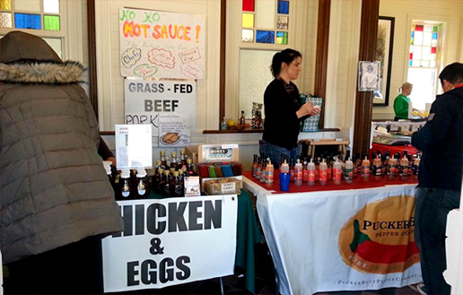 The indoor market will feature vendors selling sauces, fresh eggs, meats, cheeses, as well as an assortment of fresh vegetables.