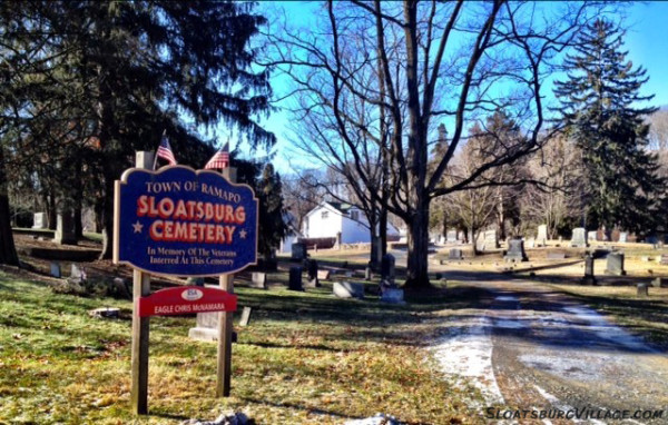 A recent Eagle Scout project repaired remnants of an entrance piller to the Sloatsburg Cemetery as well as cleaned some 50 veteran grave markers.