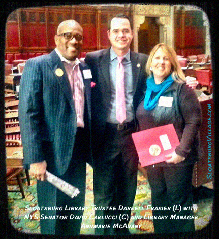 Members of a Sloatsburg Public Library contingent recently traveled to Albany, NY to meet with representatives about local library issues and funding opportunities. 