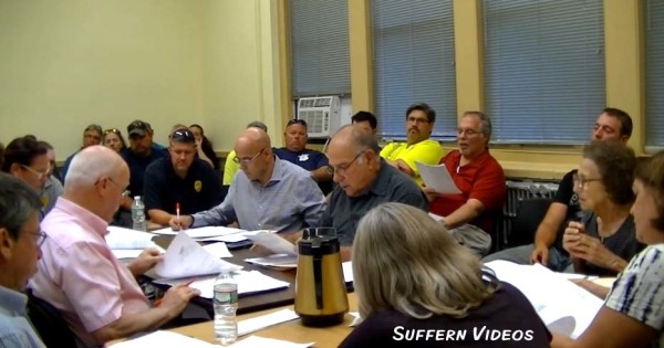 Recent Suffern Village Board meeting with