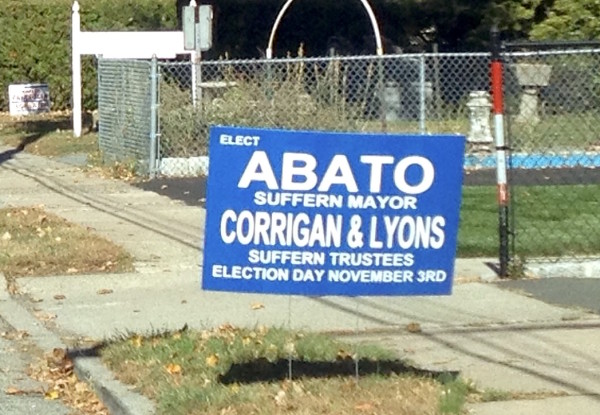 Sufferns first female mayor, Trish Abato leads the Suffern Pride ticket, with running mates Jo Corrigan and Jim Lyons.