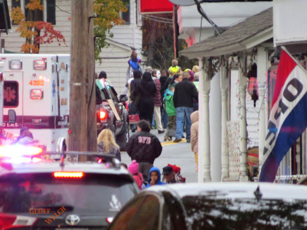 Sloatsburgers walk the streets of the 30th Annual Halloween Parade.