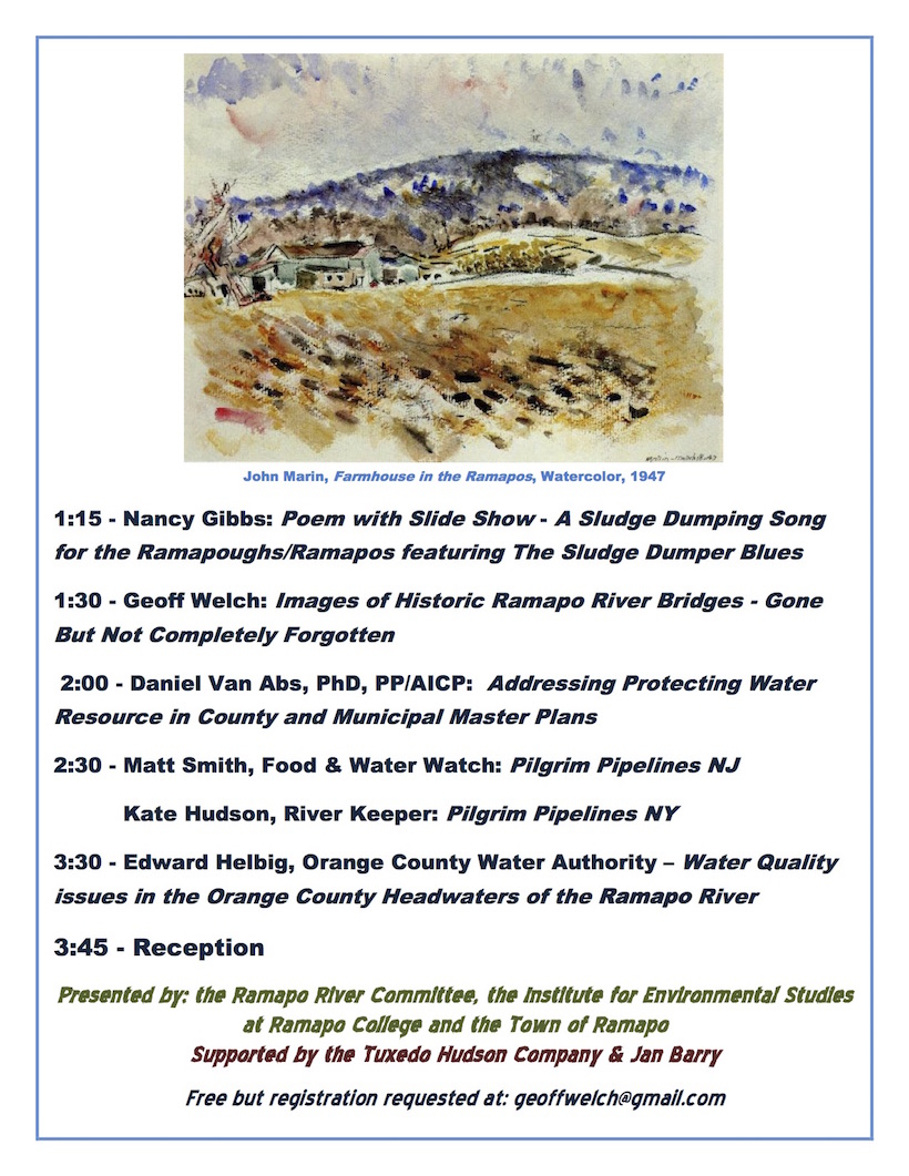 RAMAPO RIVER WATERSHED CONFERENCE 2016 FINAL 2