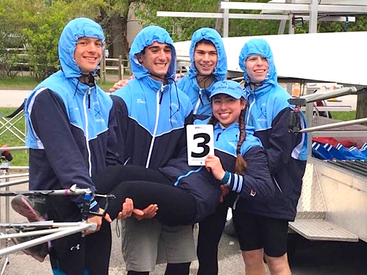 The Suffern Boys LTW 4+ led by Katie Hock (coxswain), with Matthew Dain, Justin Aronstein, Harrison Munitz, and Dan Lockyer qualified to compete at the SRAA Nationals at Nashport, Ohio on Memorial Day weekend.