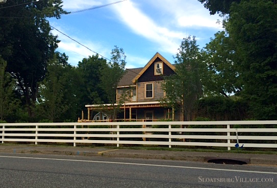 A section of newly installed white horse fencing in Sloatsburg that may become a signature visual feature for Tuxedo Hudson Company properties.