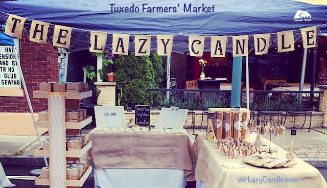 The Lazy Candle is Sloatsburger Samantha Remmell's hand-made candle business. She hopes to one day see her soy candles and colorful merchandise on its own shelves in her own store. Visit the Lazy Candle at the Tuxedo Famers' Market Saturday, June 18.