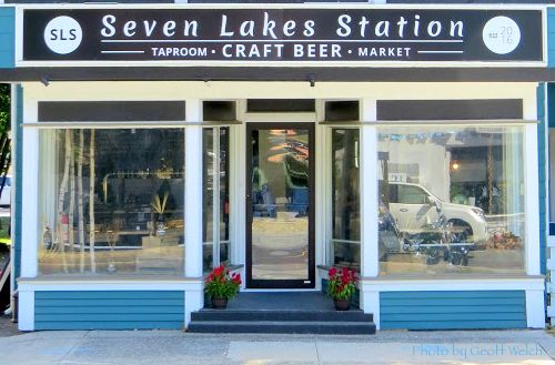 After much thought and planning, the main sign is installed and the house taps are locked and loaded as the Seven Lakes Station craft beer tap house opens in Sloatsburg center village.