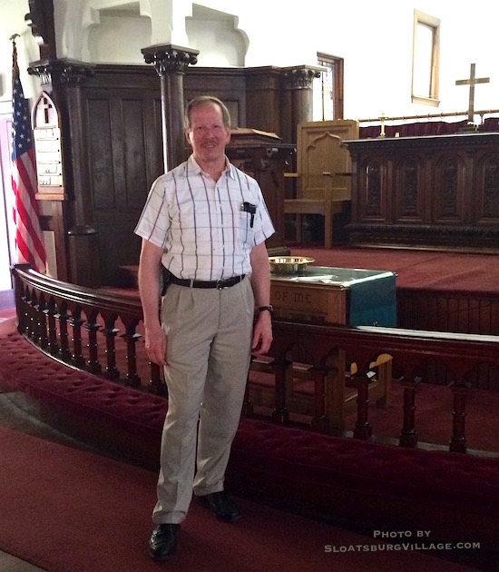 Sloatsburg's United Methodist Church has a new pastor, Ross Tiploff, who is highly motivated to revitalize the once vtial Village landmark - he efforts are quietly paying off.