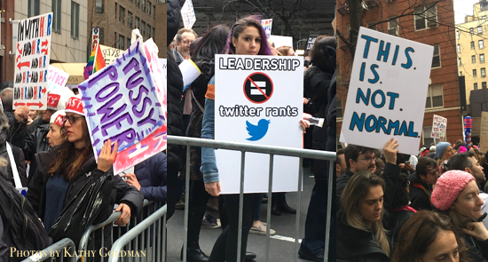 More signs from the historical Woman's March in NYC that took place on Saturday, January 21, 2017. / Photos by Kathy Goldman